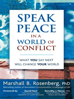 cover image of Speak Peace in a World of Conflict